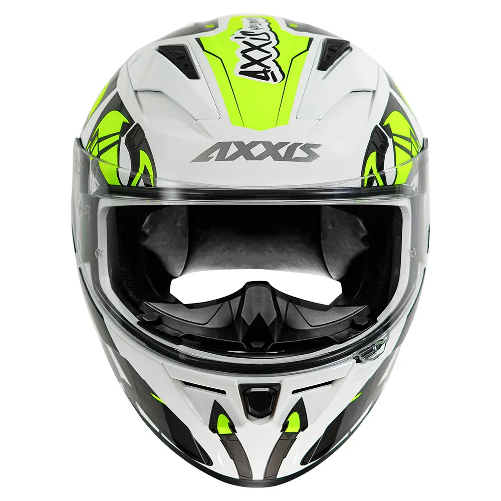 AXXIS 117N Arrows C13 Neon Yellow Full Face Helmet