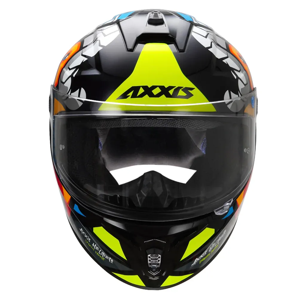 AXXIS Draken Parrot Black Full Face Helmet