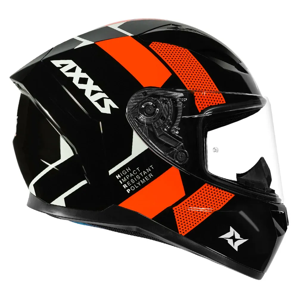 AXXIS F117B Segment Squame A14 Flourgloss Full Face Helmet