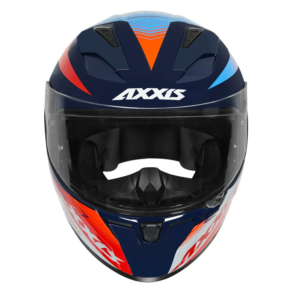 AXXIS Ff117D Segment Dot Crox C7 Gloss Blue Full Face Helmet