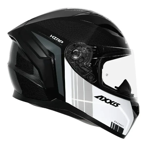 AXXIS Seg Udyr B2 Gloss Black White Full Face Helmet