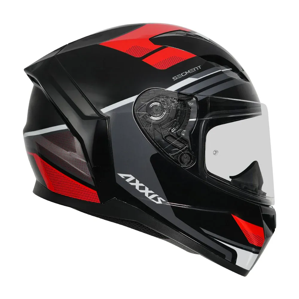 AXXIS Seg Visual B15 Gloss Red Full Face Helmet