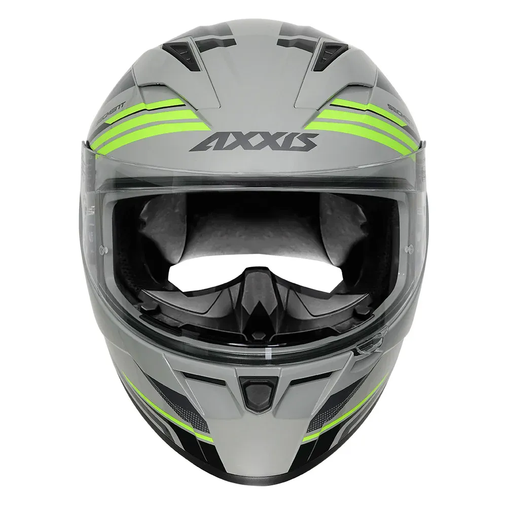 AXXIS Seg Visual C2 Gloss Grey Full Face Helmet