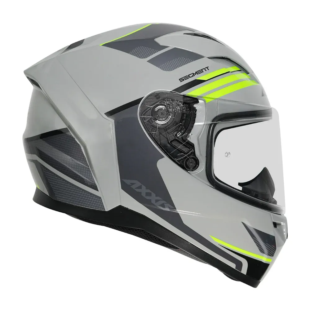 AXXIS Seg Visual C2 Gloss Grey Full Face Helmet