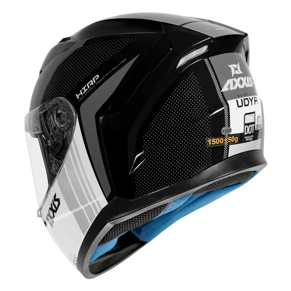 AXXIS Udyr B2 Gloss White Full Face Helmet