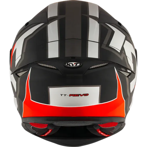 Kyt Revo Electron Matt Grey Red Full Face Helmet
