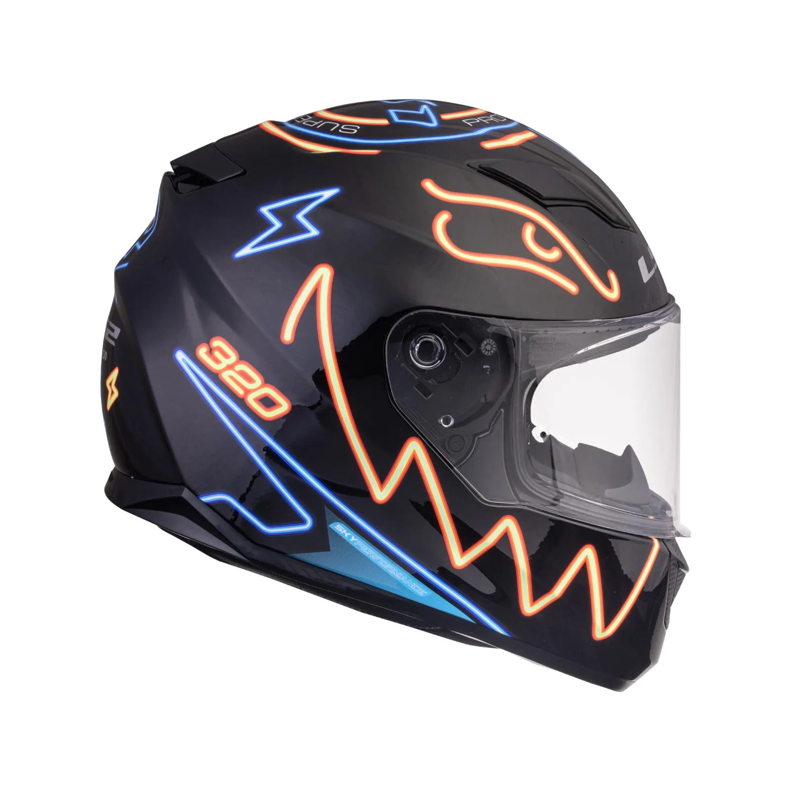 LS2 320 Stream Evo Neon Orange Full Face Helmet