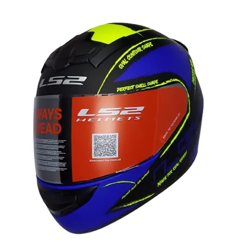 LS2 352 Brush Black Yellow Full Face Helmet