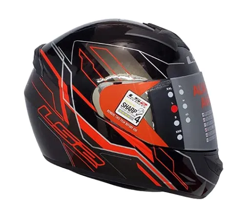 LS2 352 Chaser Black Red Full Face Helmet