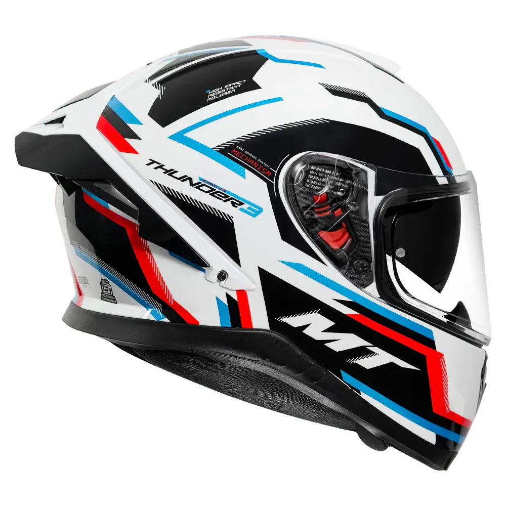MT Helmets Mt Thunder 3 Pro Blaze White Full Face Helmet