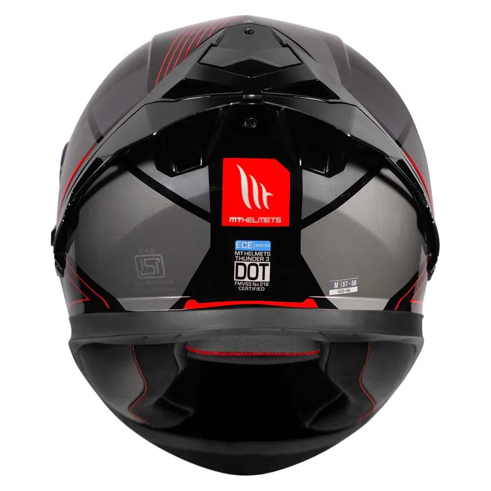 MT Helmets Mt Thunder 3 Pro Enigma B1 Red Full Face Helmet