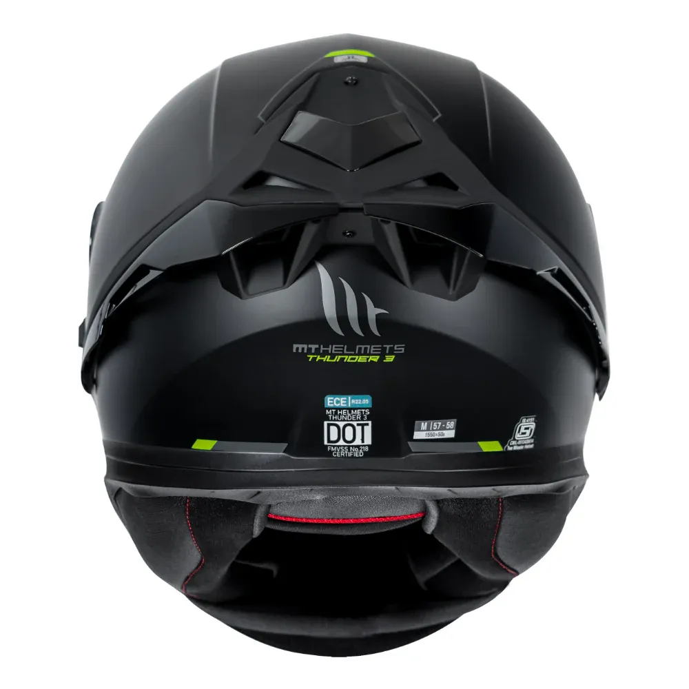 MT Helmets Mt Thunder 3 Pro Solid Matt Black Full Face Helmet