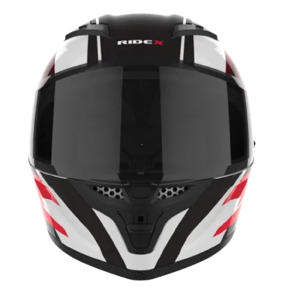 RIDEX Titanium White Hawk Glossy Full Face Helmet