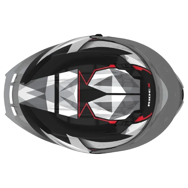 RIDEX Titanium Gen Il White Bolt Full Face Helmet