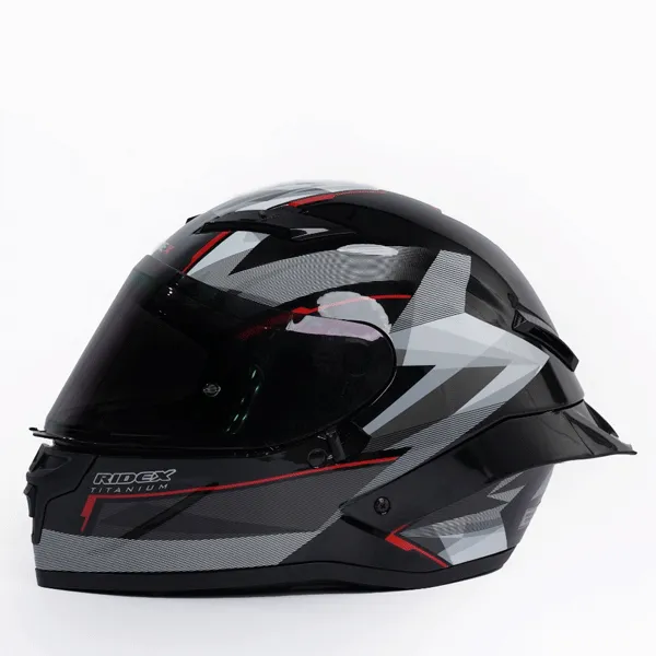RIDEX Titanium Gen Il White Bolt Full Face Helmet