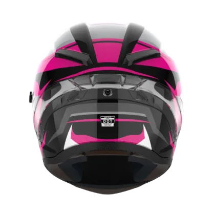 RIDEX Titanium Infinity Glossy Pink Full Face Helmet