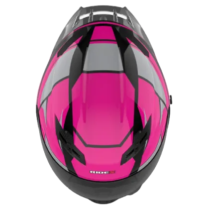 RIDEX Titanium Infinity Glossy Pink Full Face Helmet