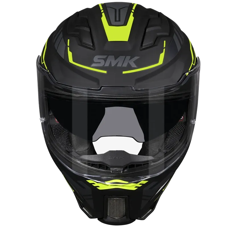 Smk Agnar Tektron GL264 Black Neon Full Face Helmet