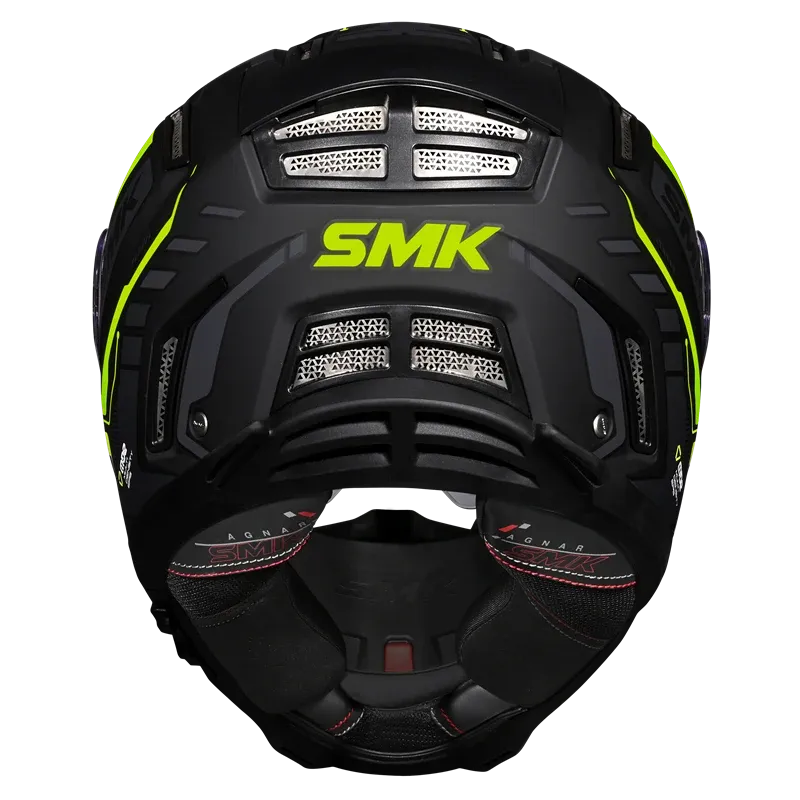 Smk Agnar Tektron GL264 Black Neon Full Face Helmet
