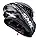 SMK Stellar Sports Gl266 Black Grey Full Face Helmet