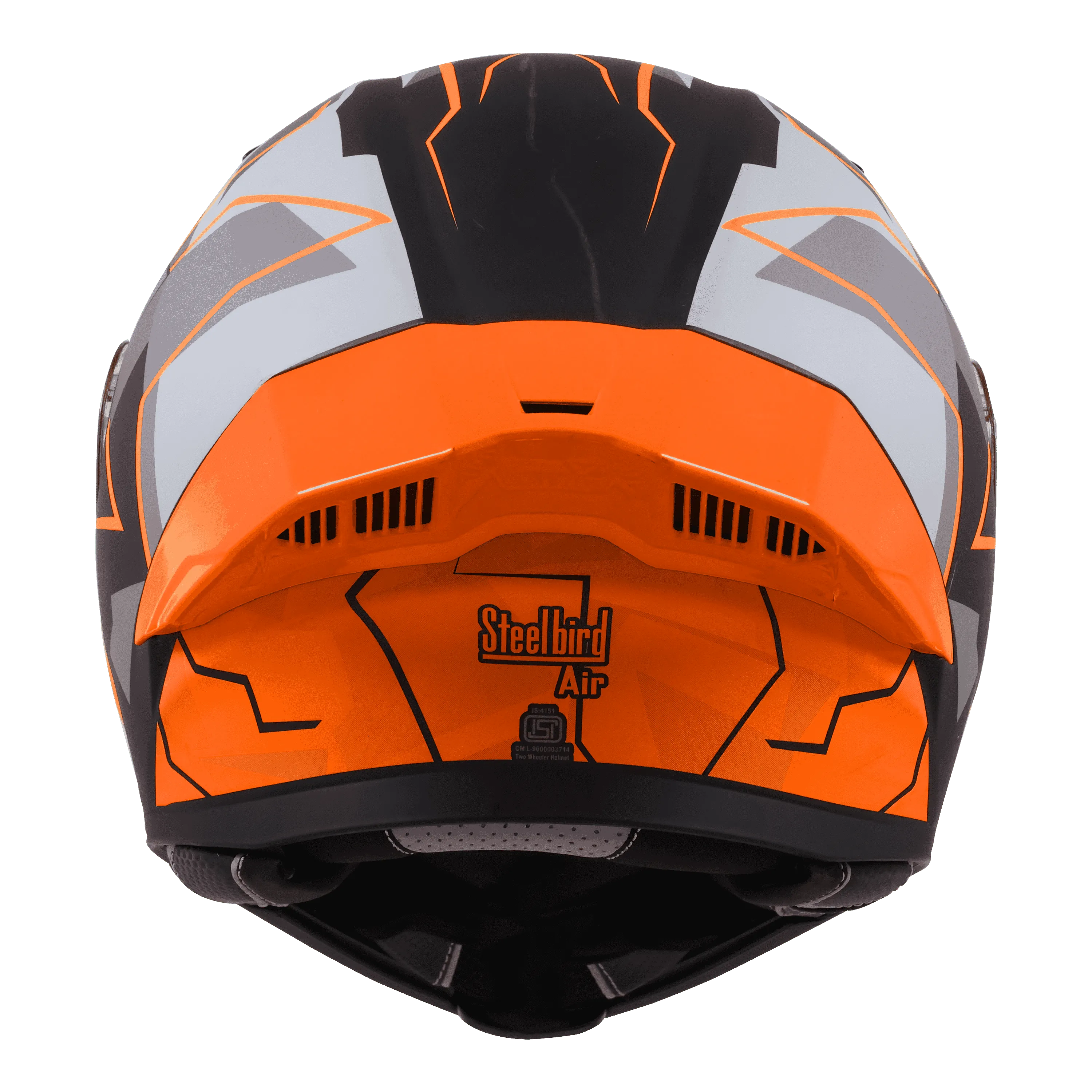 STEELBIRD Sba 20 09 Black Orange Full Face Helmet
