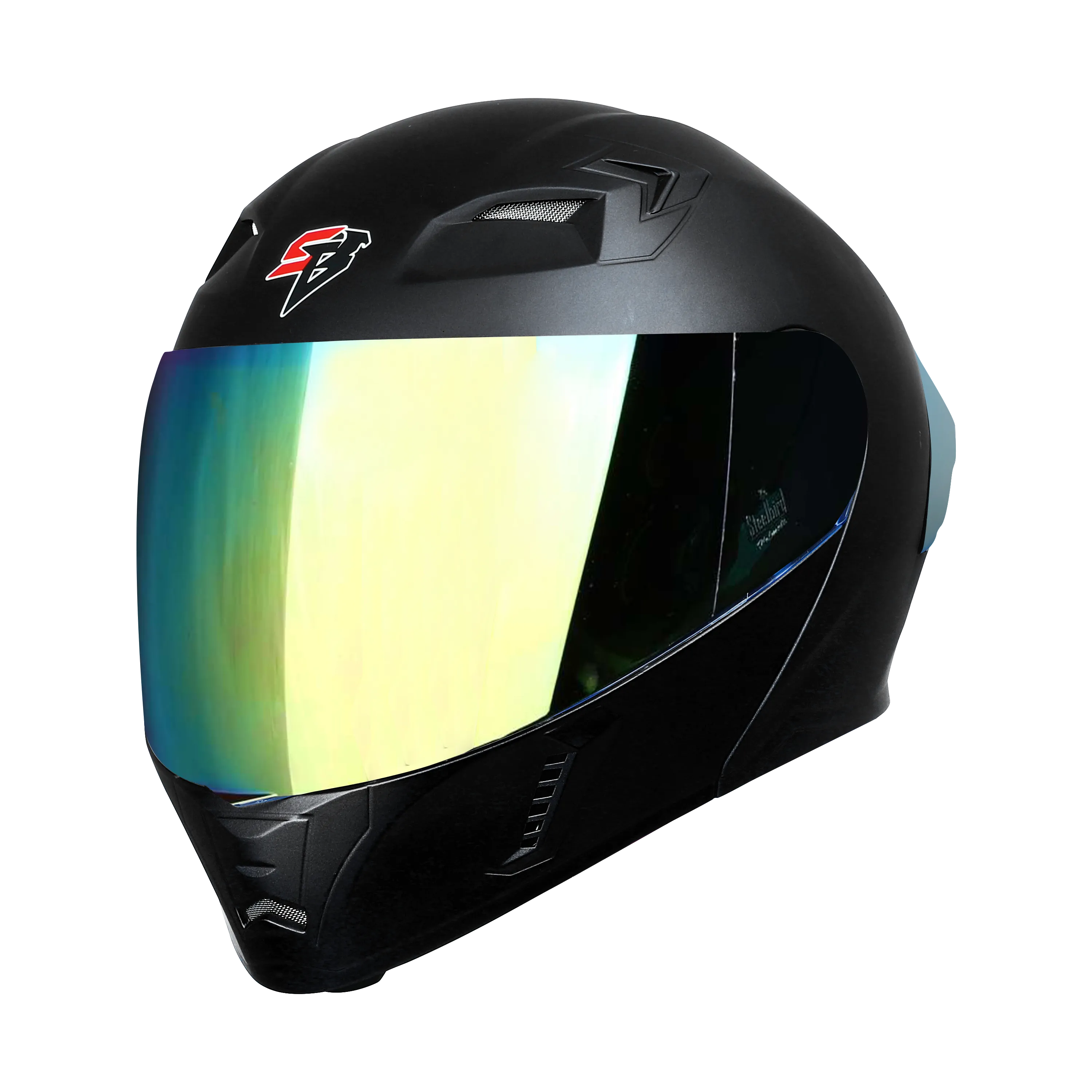 STEELBIRD Sba 20 Glossy Black Full Face Helmet