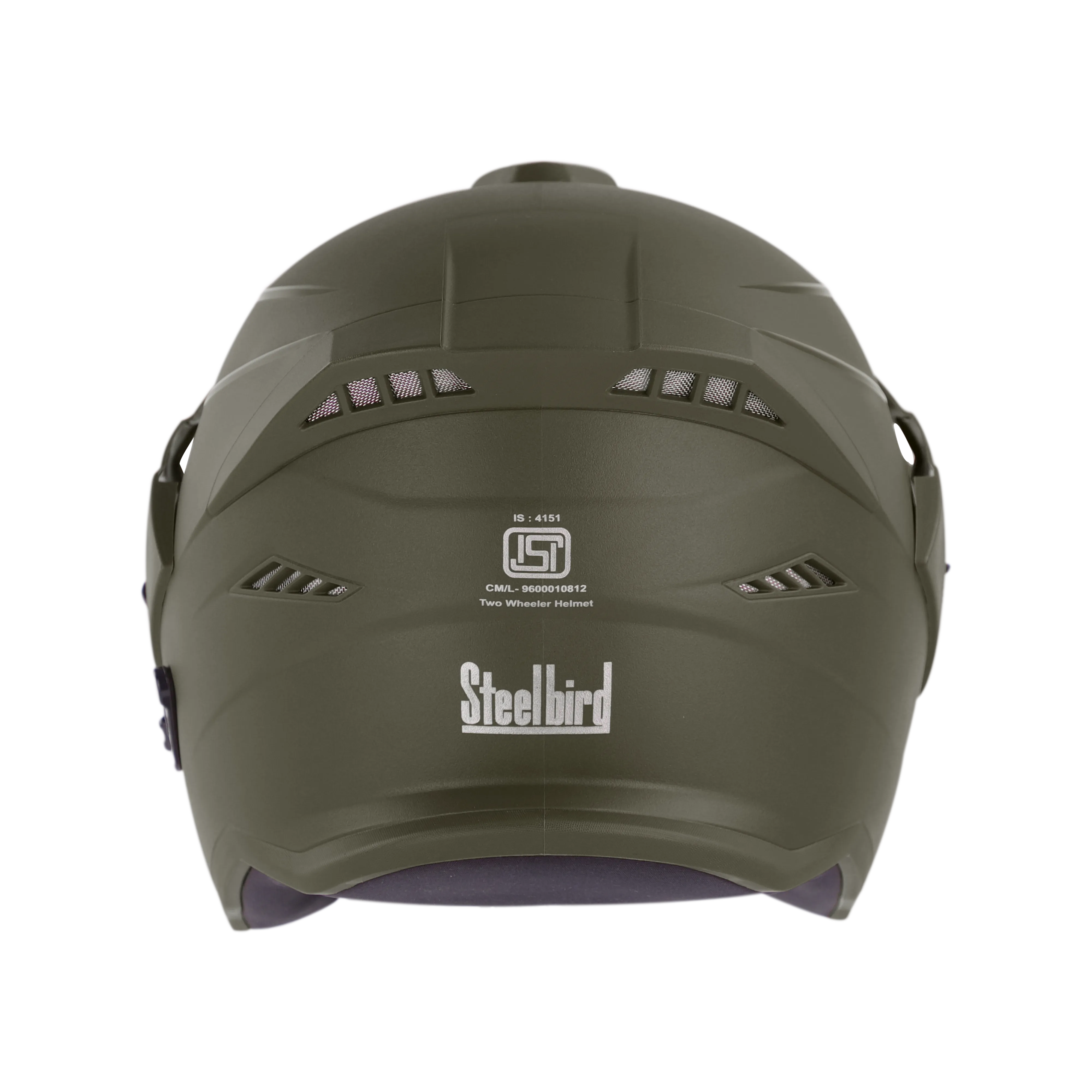 STEELBIRD Sbh 23 Ava Dashing B Green Pcap 600Mm C V Half Face Helmet