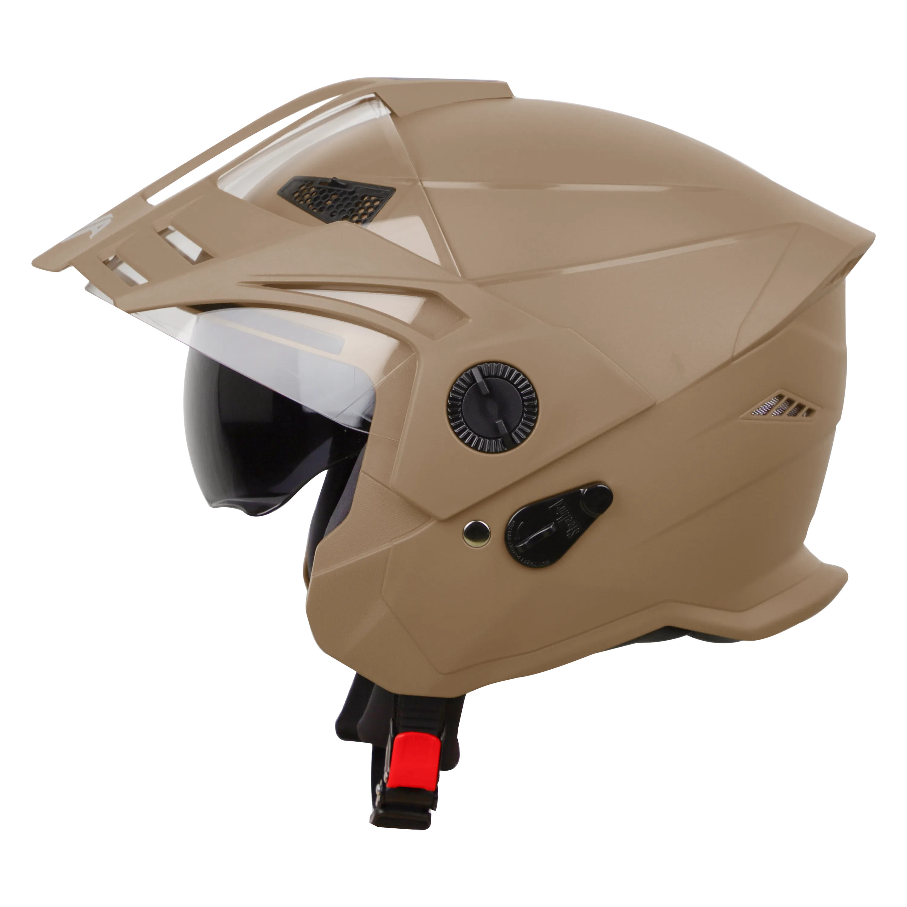 STEELBIRD Sbh 23Avadashing Desert Stormp Cap Half Face Helmet