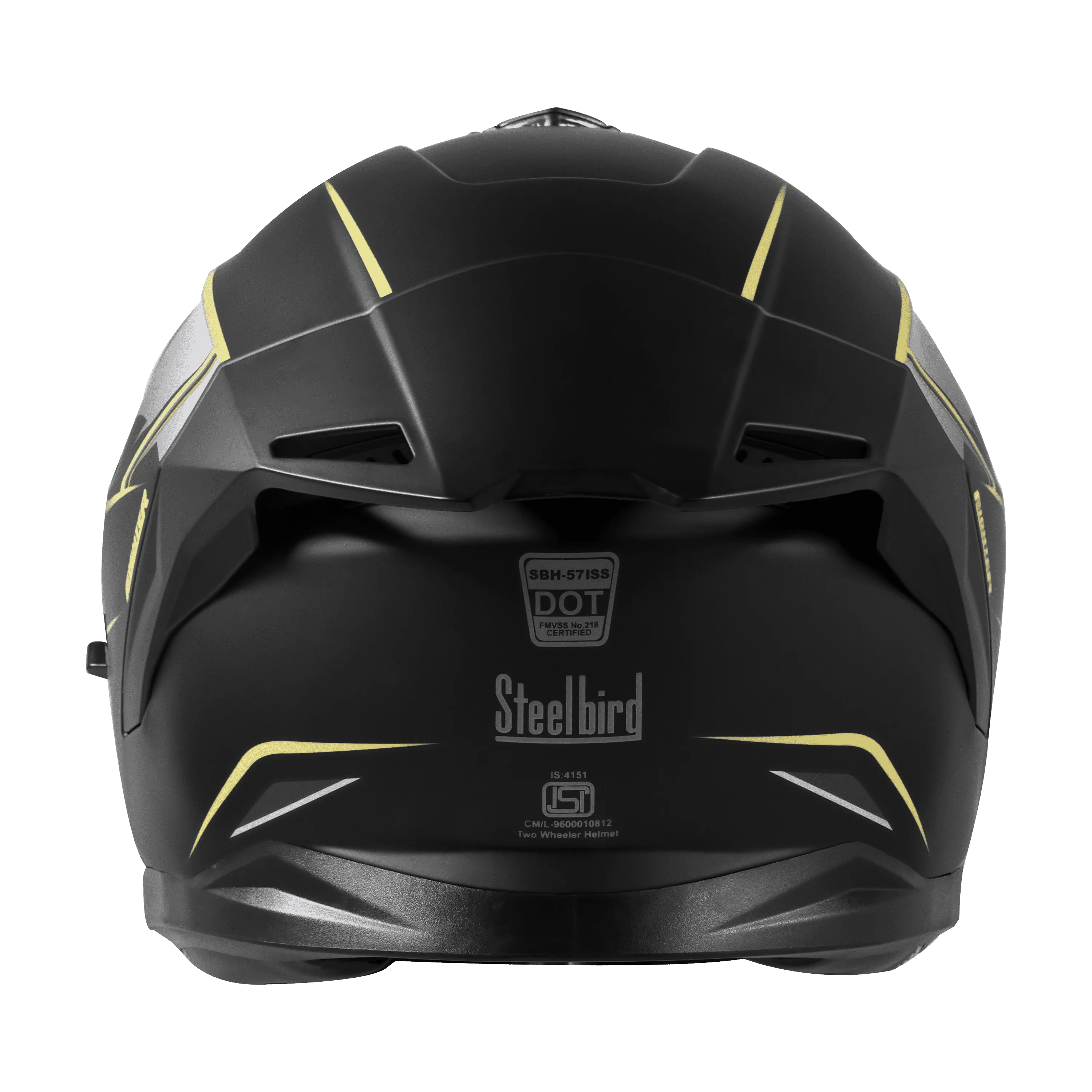STEELBIRD Sbh 57 Fighter Black Neon Flip Up Helmet