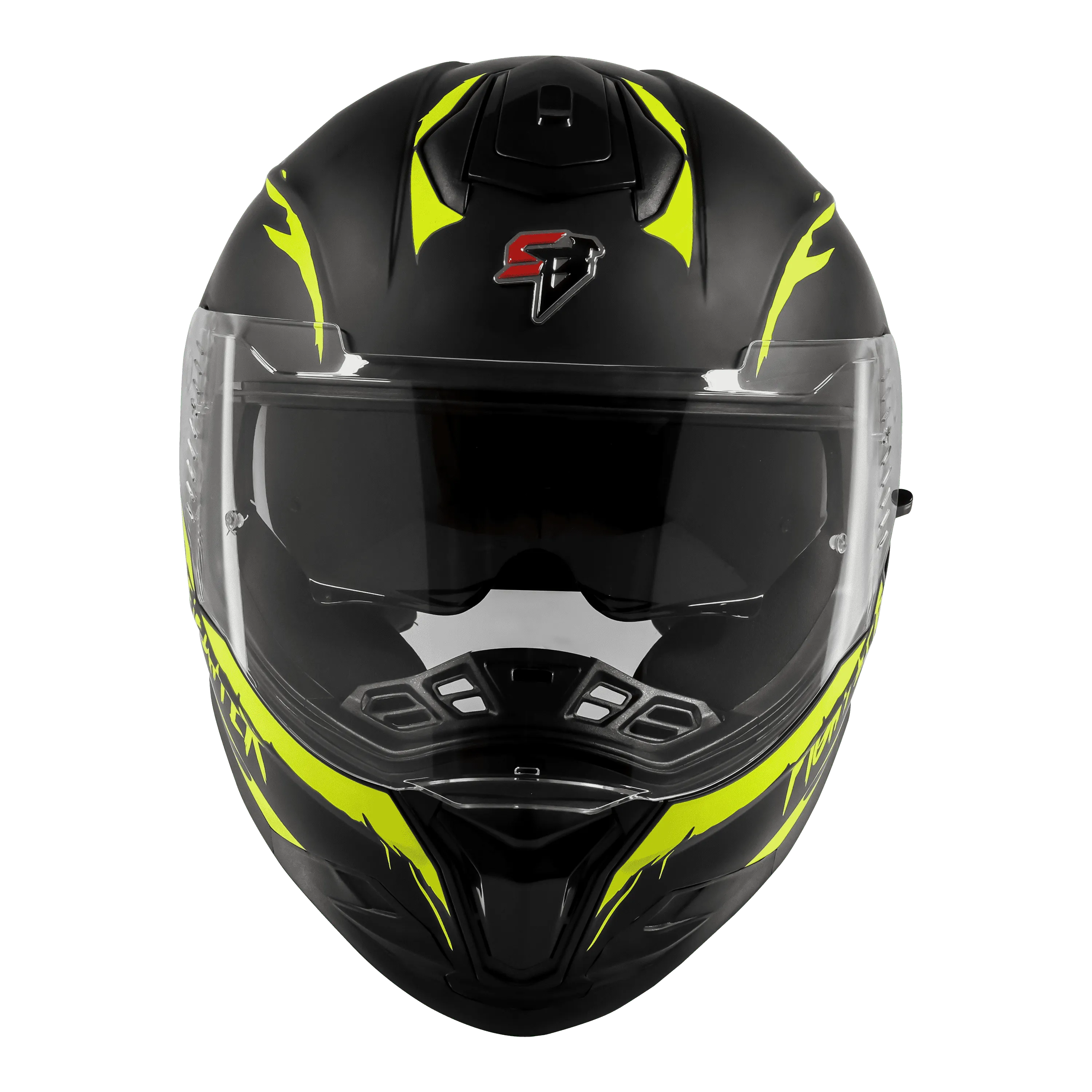 STEELBIRD Sbh 57 Fighter F2 Black Neon Full Face Helmet