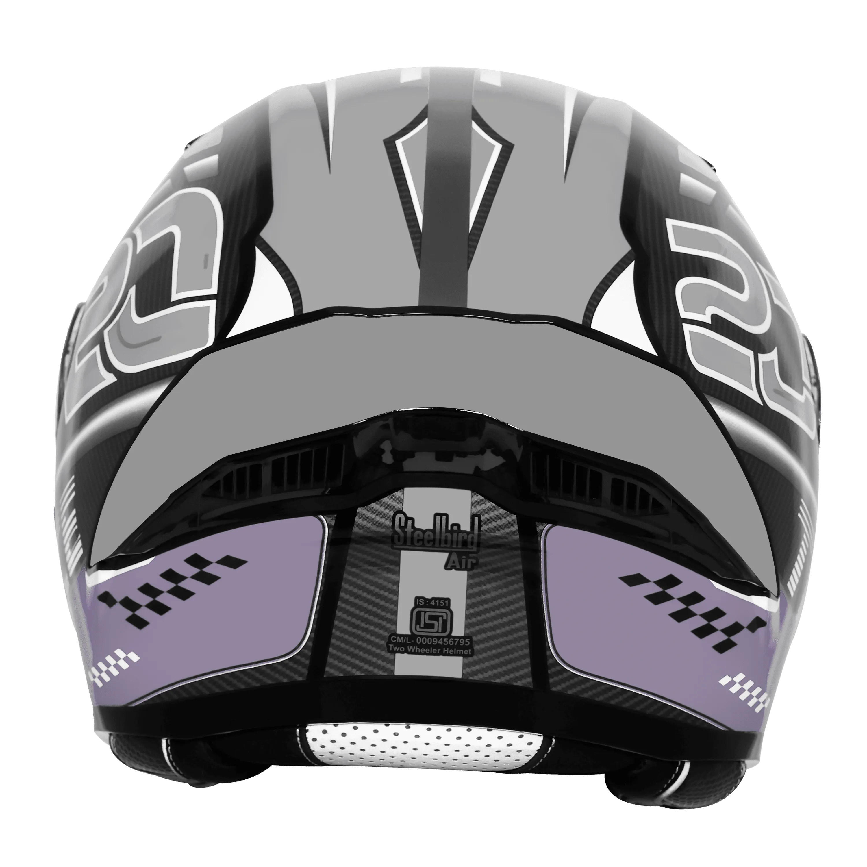 Steelbird Sba 20 Trace Black Gray Flip Up Helmet