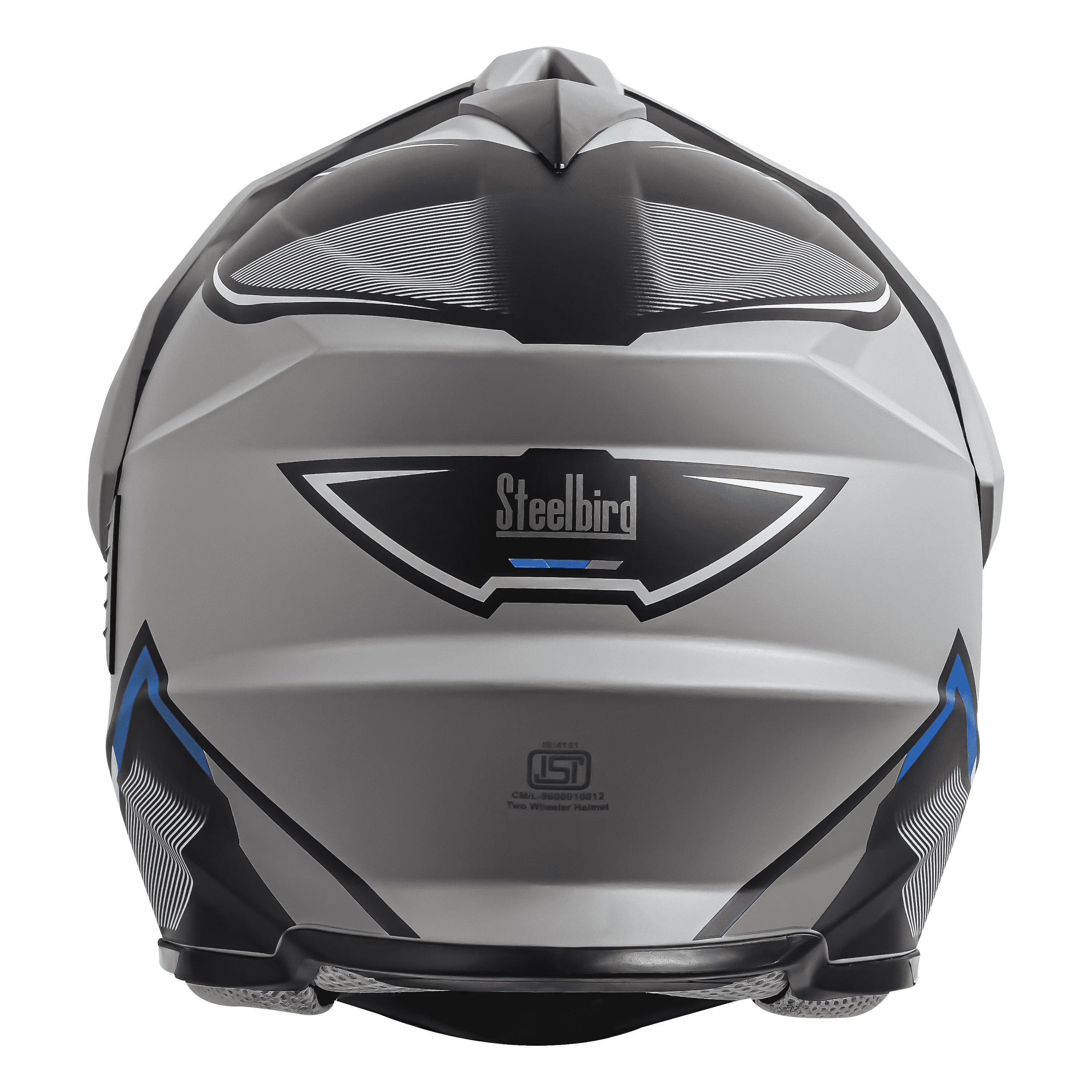 Steelbird Sbh-13 Racer Titanium Grey Grey Full Face Helmet