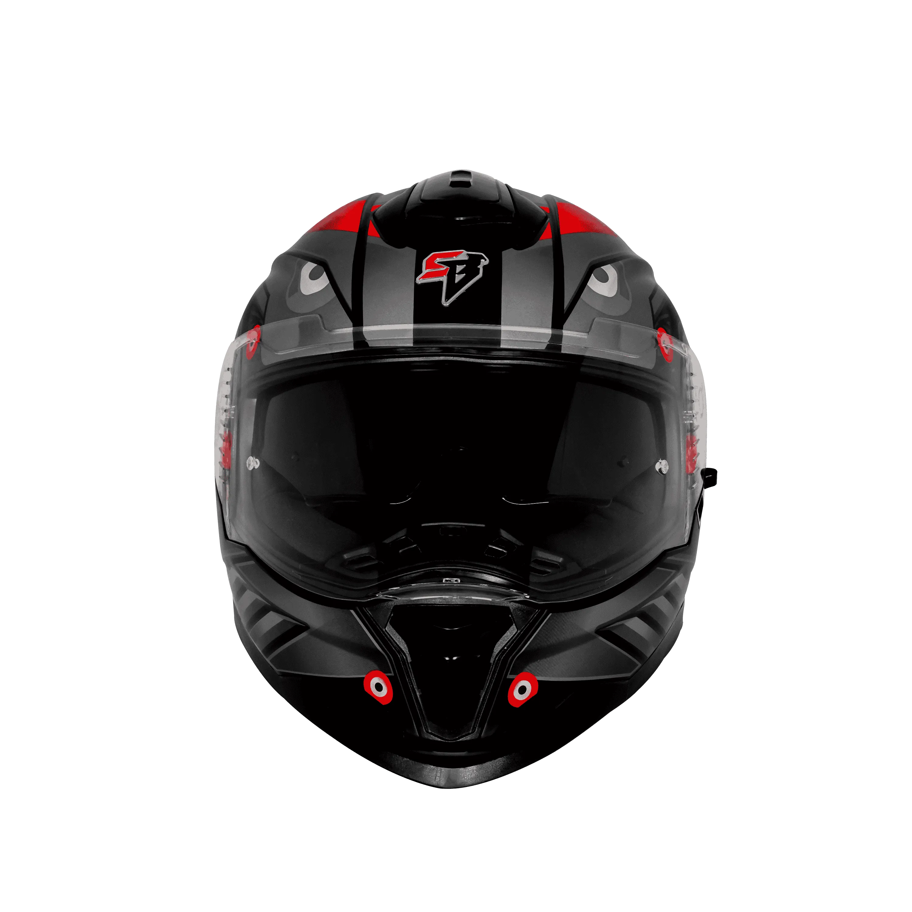 Steelbird Sbh-57 Fighter F8 Black Gray Full face Helmet