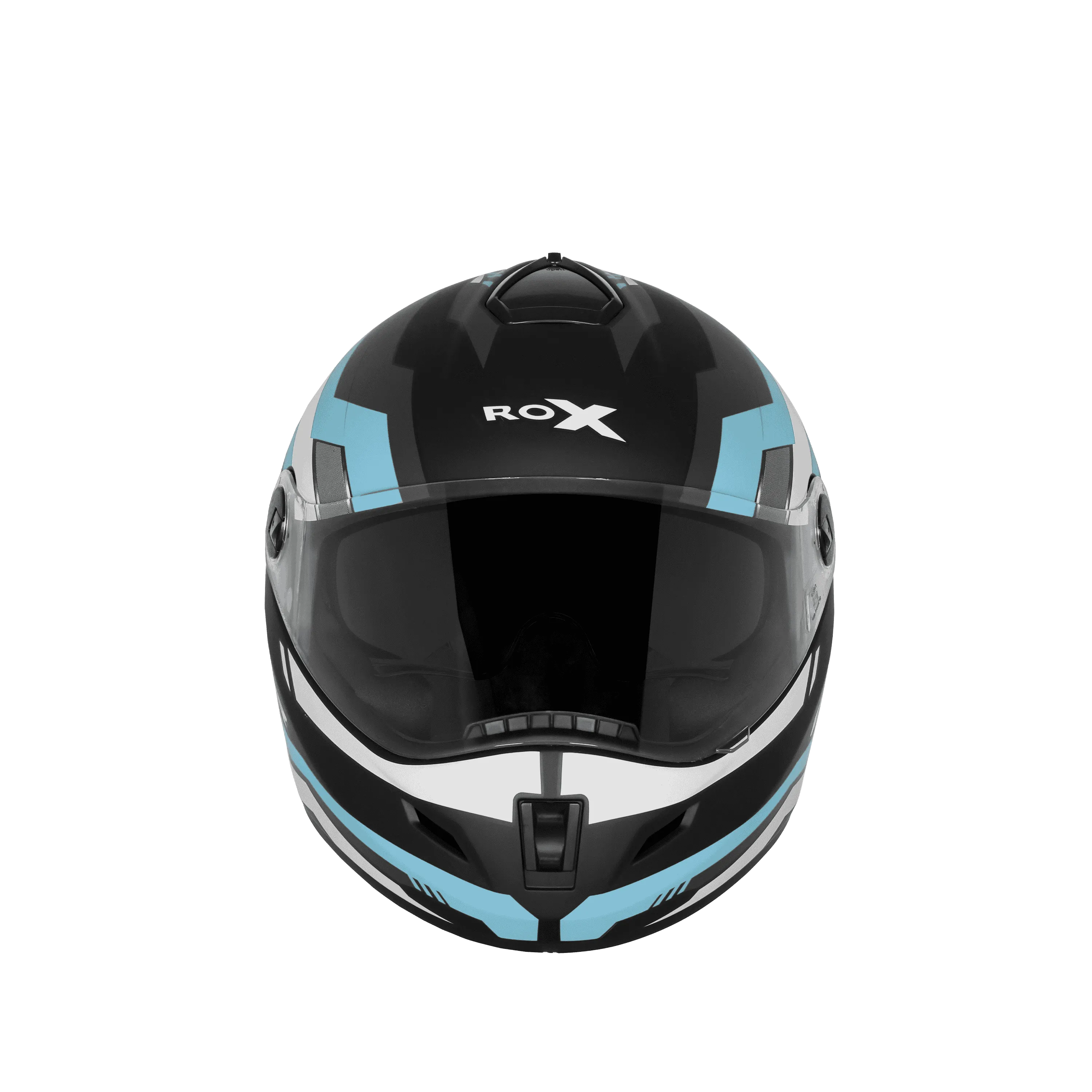 Steelbird Sbh 34 Rf Cyper Black Blue Full Face Helmet