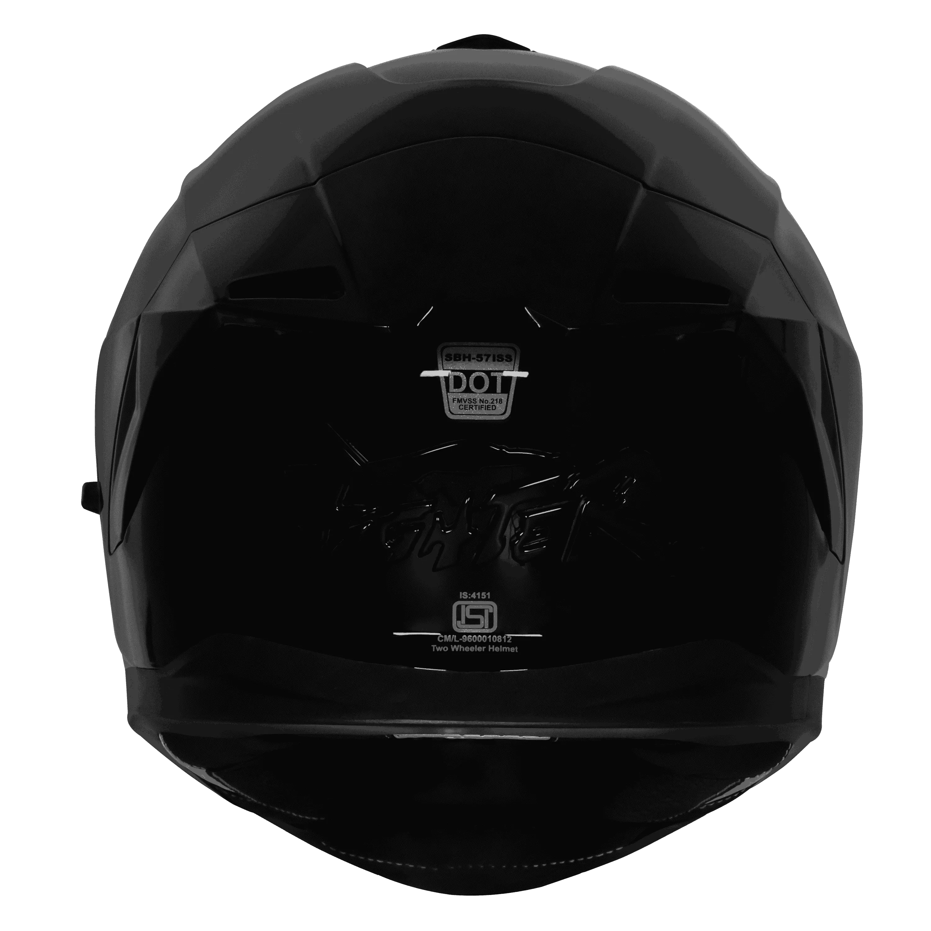 STEELBIRD Sbh 57 Fighter F5 Black Full Face Helmet