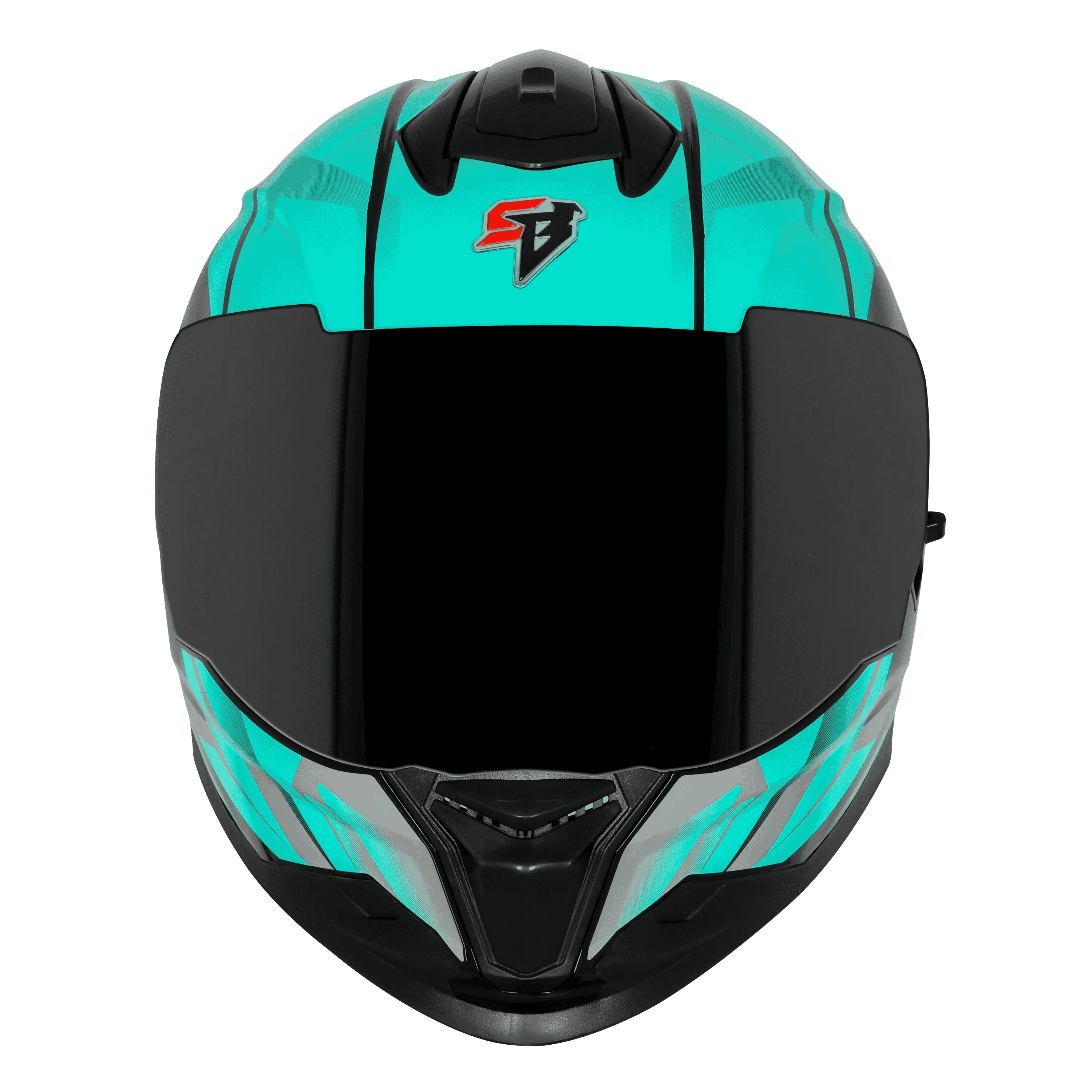 STEELBIRD Sbh 57 Iss Fighter F4 Black Green Full Face Helmet