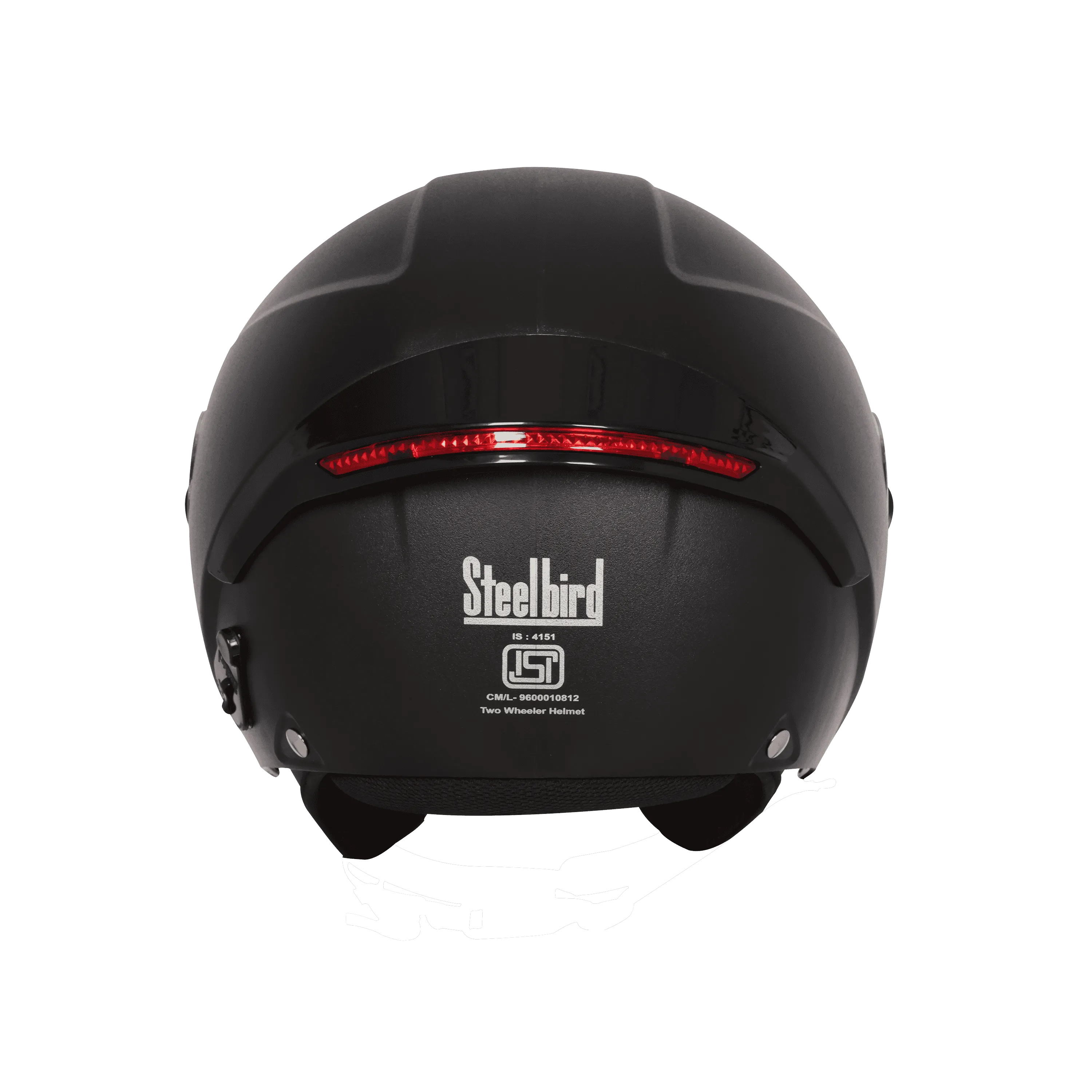 Steelbird Sbh 64 Zip Rf Black 500MM Half Face Helmet