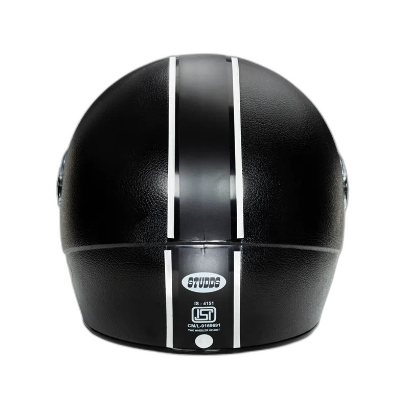 STUDDS Chrome Eco Black Full Face Helmet