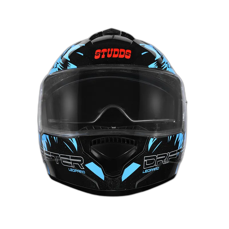 STUDDS Drifter D2 Black Blue N1 Full Face Helmet