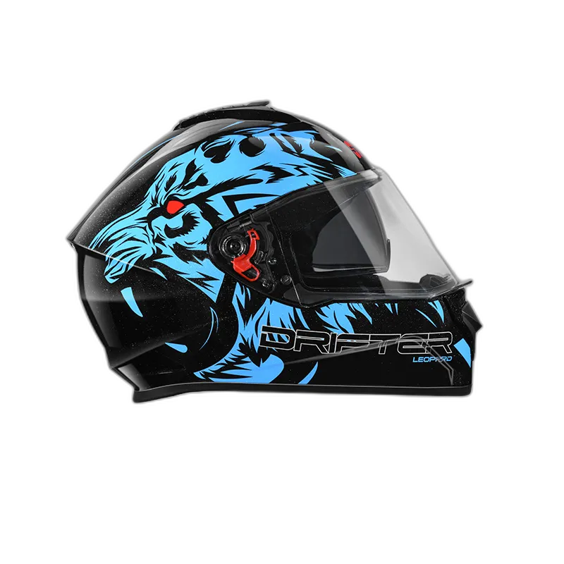 STUDDS Drifter D2 Black Blue N1 Full Face Helmet