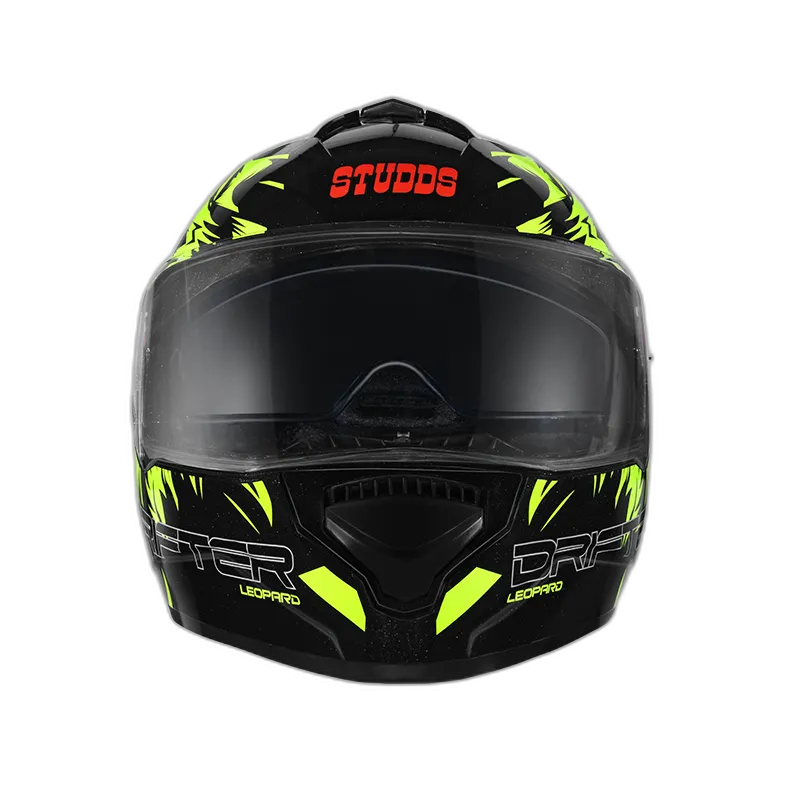 STUDDS Drifter D2 Black Yellow N5 Full Face Helmet