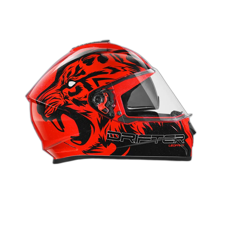 STUDDS Drifter D2 Red N9 Black Full Face Helmet
