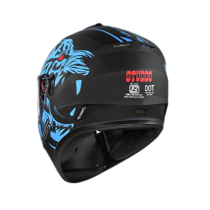 STUDDS Drifter D2 Matt Black N1 Full Face Helmet