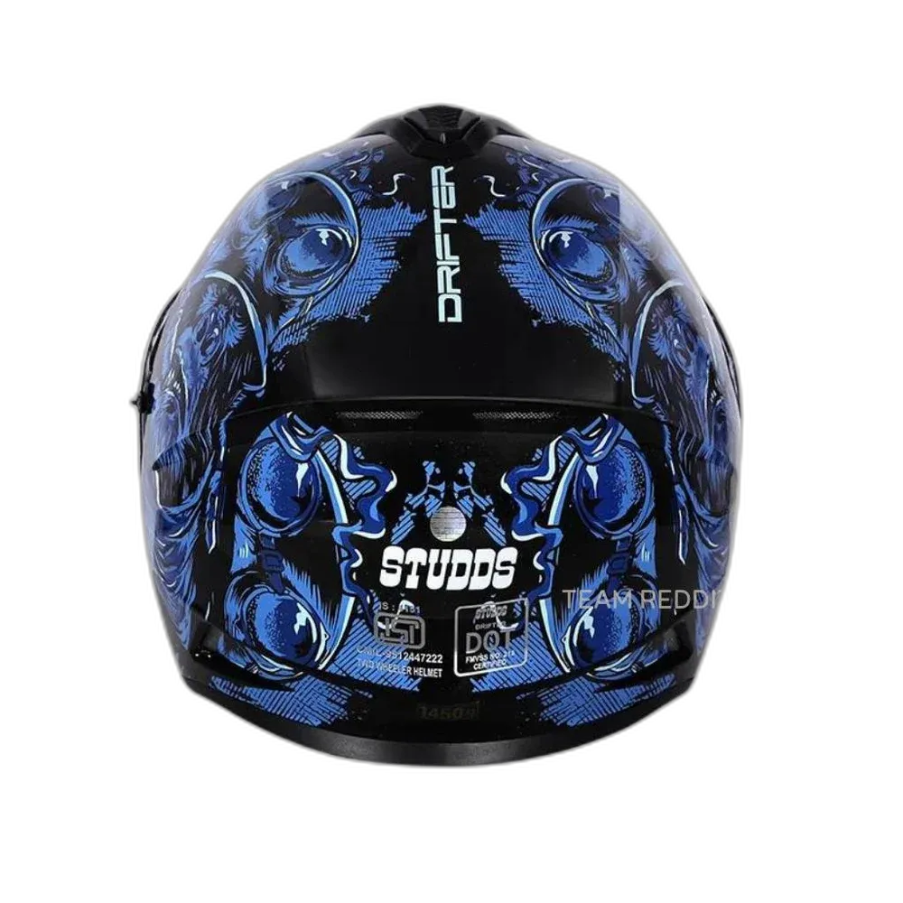 STUDDS Drifter D3 Chameleon Black N1 Full Face Helmet