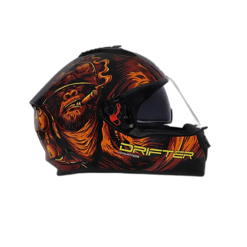 STUDDS Drifter D3 Black Red N10 Full Face Helmet