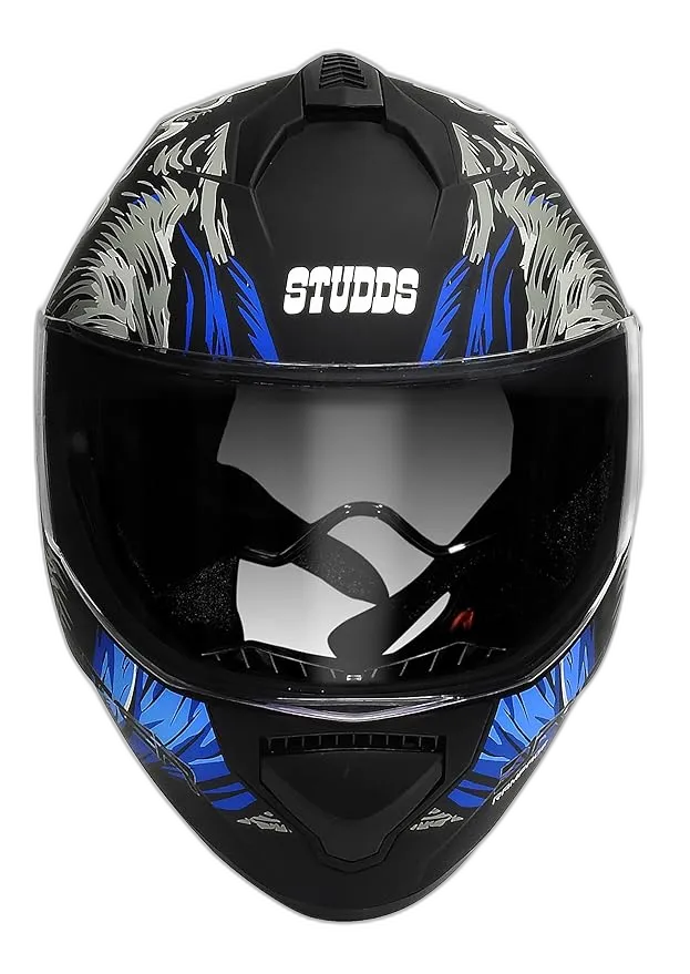 STUDDS Drifter D3 Matt Black Grey N1 Full Face Helmet