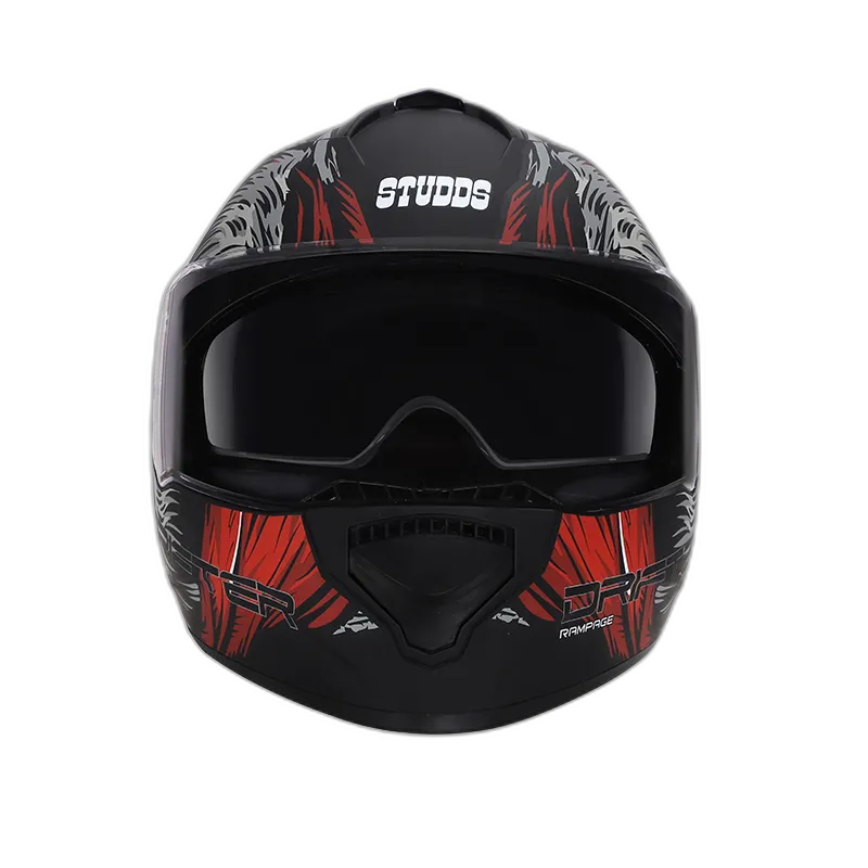 STUDDS Drifter D3 Matt Black Grey N2 Full Face Helmet