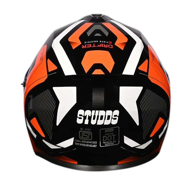 STUDDS Drifter D5 Black N10 Full Face Helmet