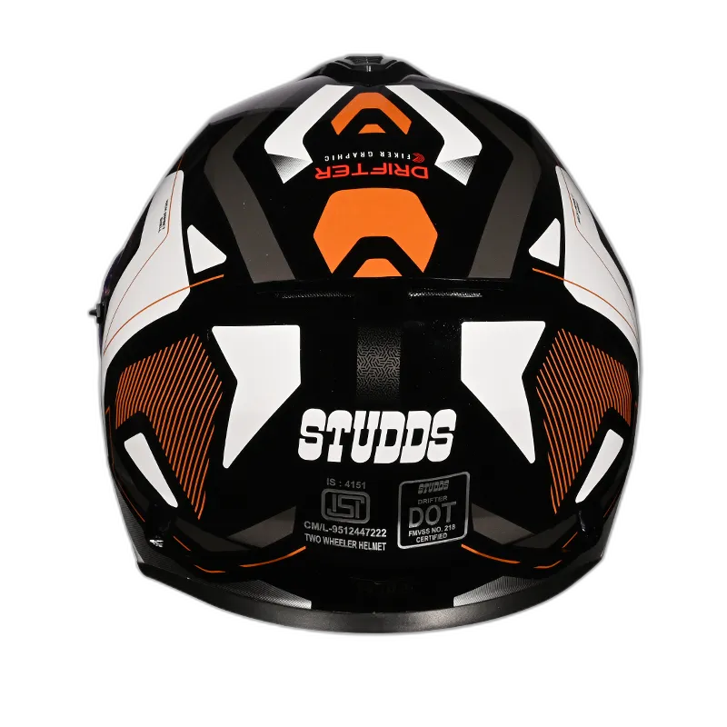 STUDDS Drifter D5 Black N11 Full Face Helmet