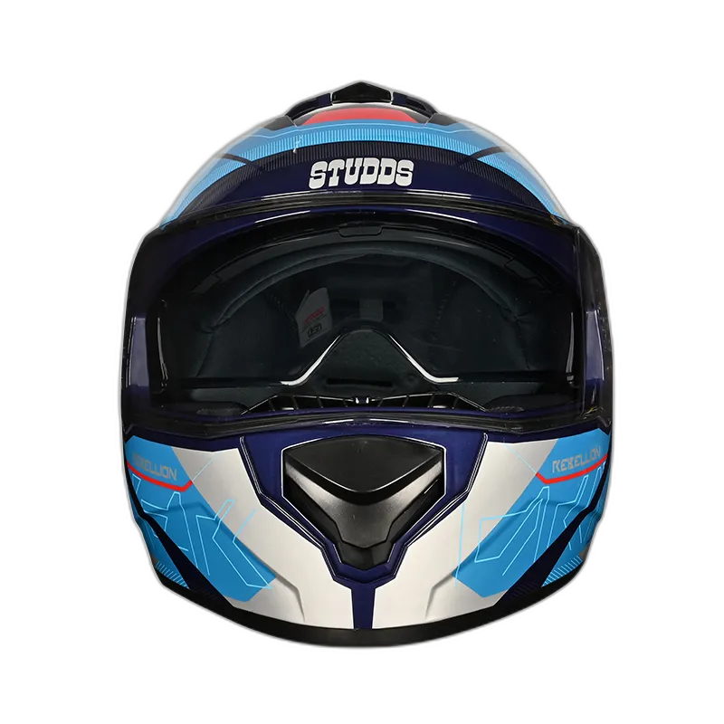 STUDDS Drifter D6 Rebellion Blue Trqs N1 Full Face Helmet